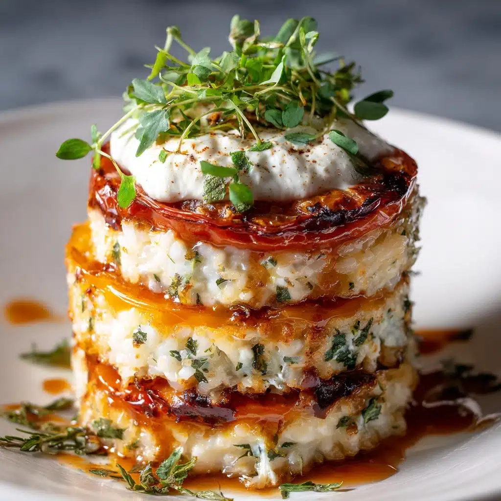 A Family Favorite: Mediterranean Falafel Rice Stack Recipe - Recipe Image