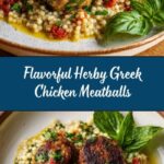 Herby Greek Chicken Meatballs Recipe