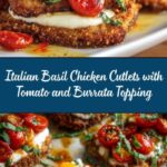 Cutlets with Tomato and Burrata Topping Recipe