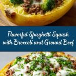 Spaghetti Squash with Broccoli and Ground Beef Recipe