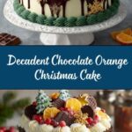 Festive Chocolate Orange Christmas Cake Recipe