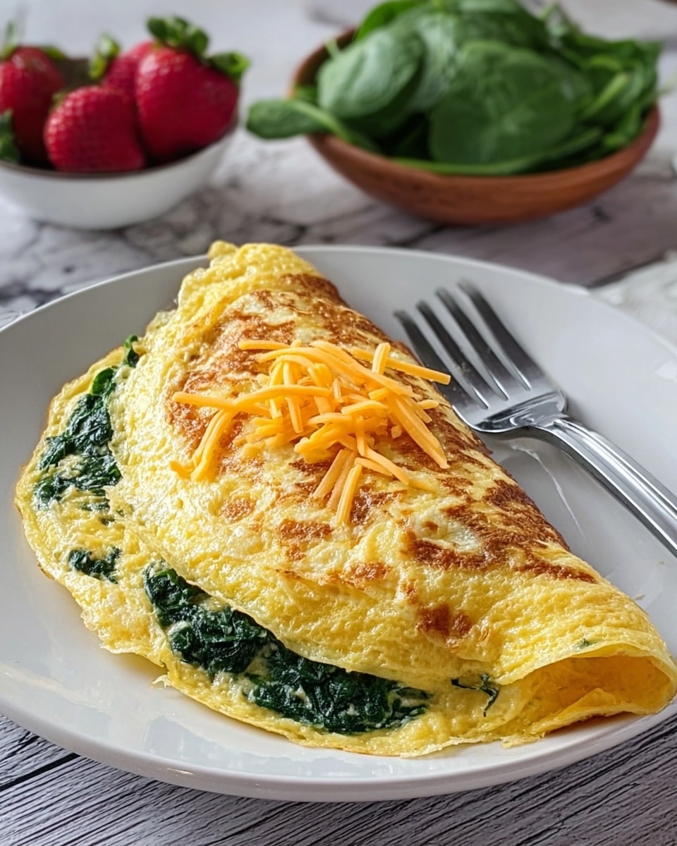 Spinach & Cheese Omelette Recipe - Recipe Image