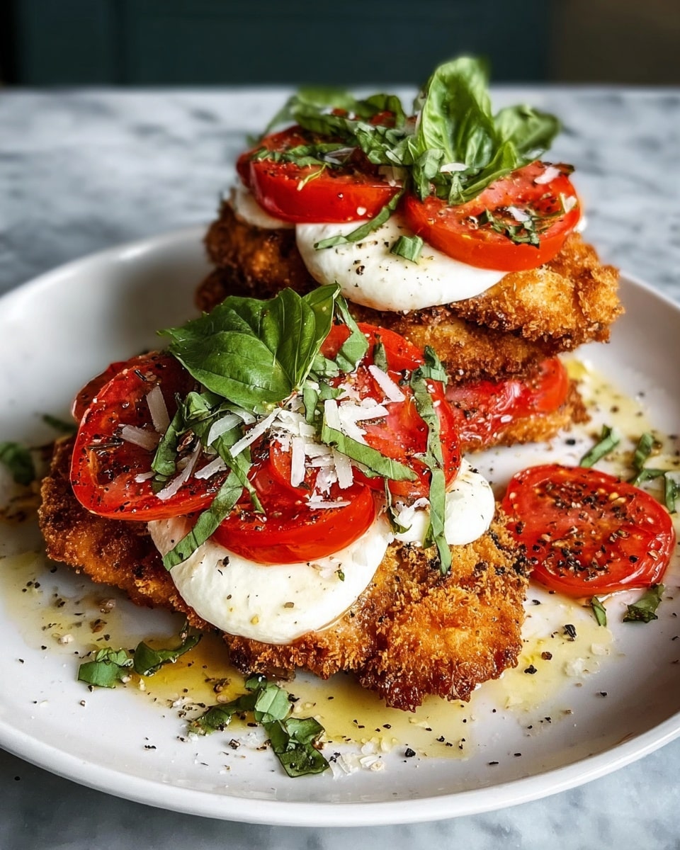 Crispy Chicken Caprese Recipe - Recipe Image