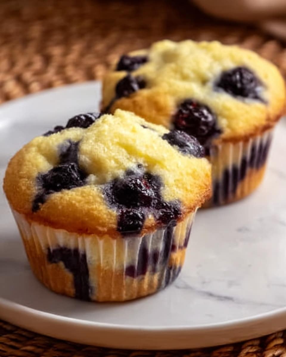 Keto Low-Carb Almond Flour Yogurt Blueberry Muffins Recipe - Recipe Image