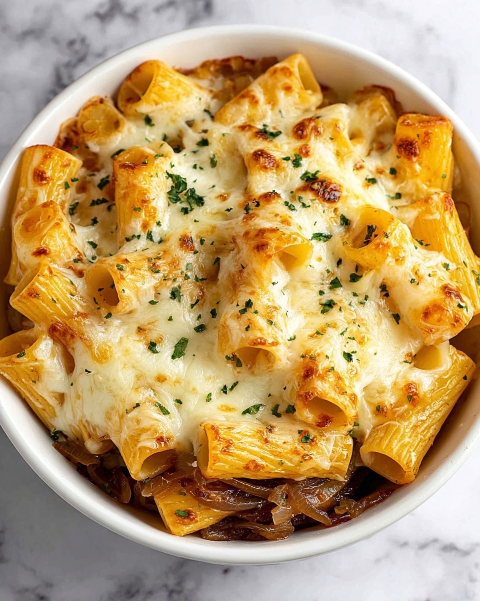 French Onion Pasta Casserole Recipe - Recipe Image