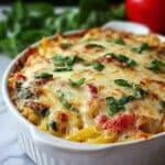 Cheesy Vegetarian Spaghetti Squash Casserole Recipe