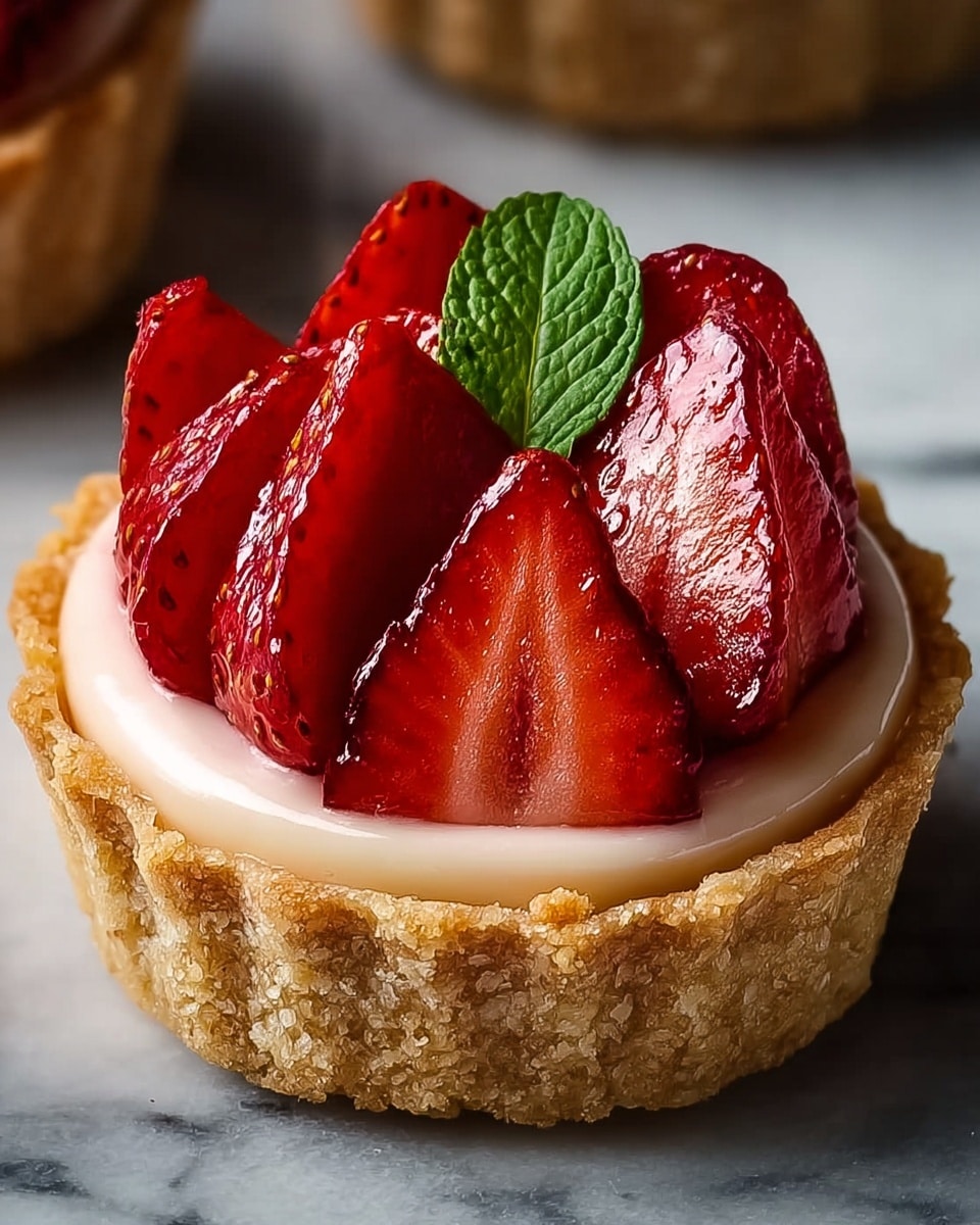 Strawberry Mousse Tartlets Recipe - Recipe Image