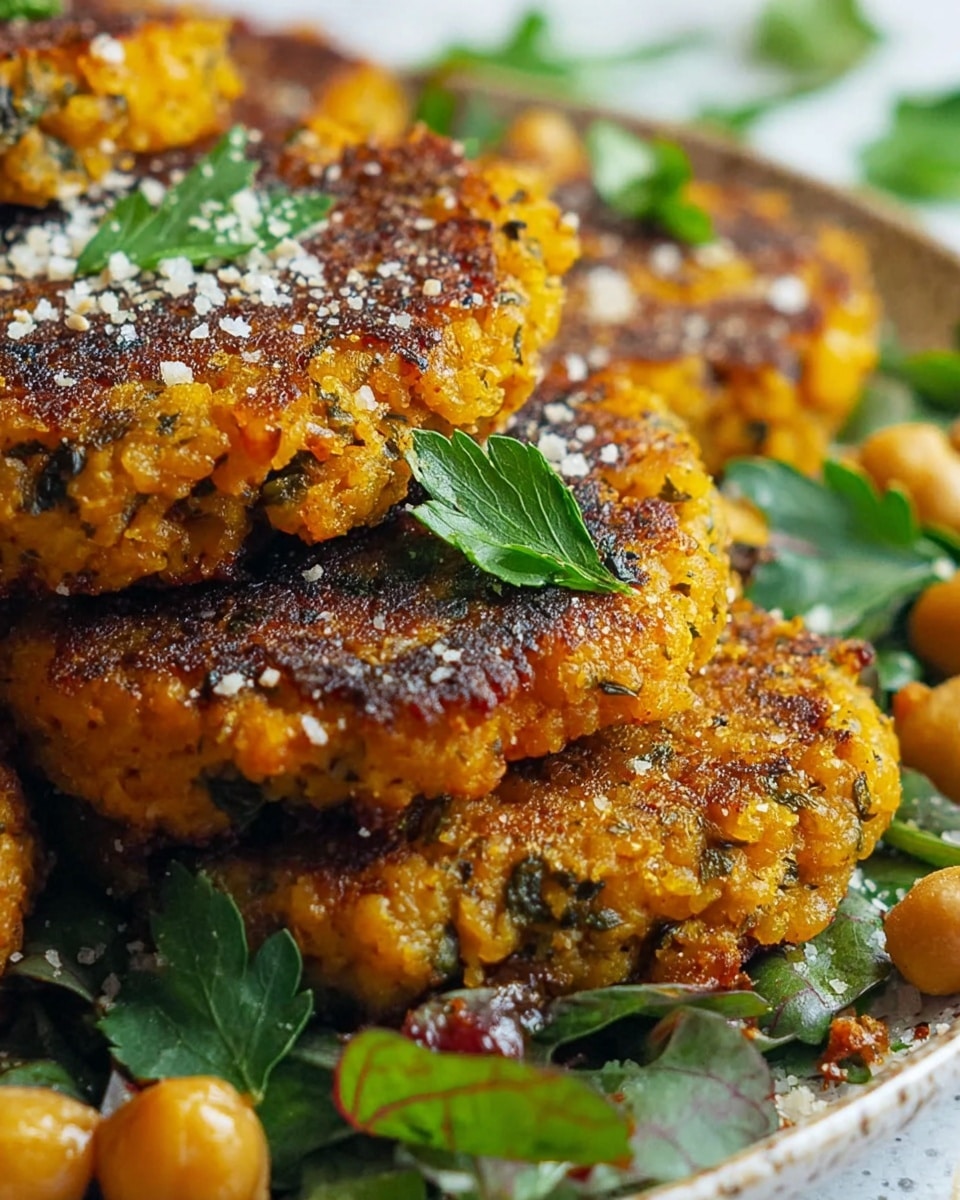 Crispy Chickpea & Sweet Potato Fritters Recipe - Recipe Image