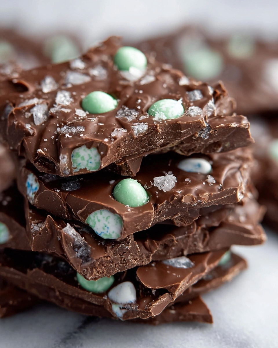 No-Bake Mint Chocolate Chip Clusters Recipe - Recipe Image