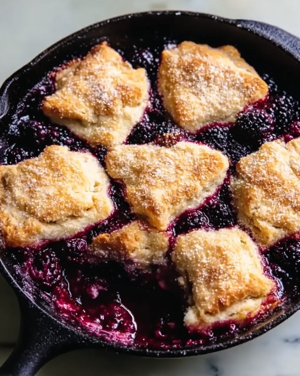 Easy Skillet Blackberry Cobbler Recipe