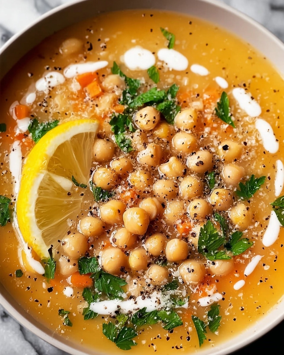 Greek Chickpea Soup with Lemon Recipe - Recipe Image