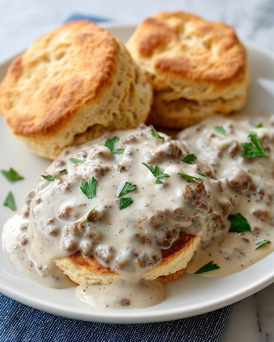 Biscuits and Sausage Gravy Recipe - Recipe Image