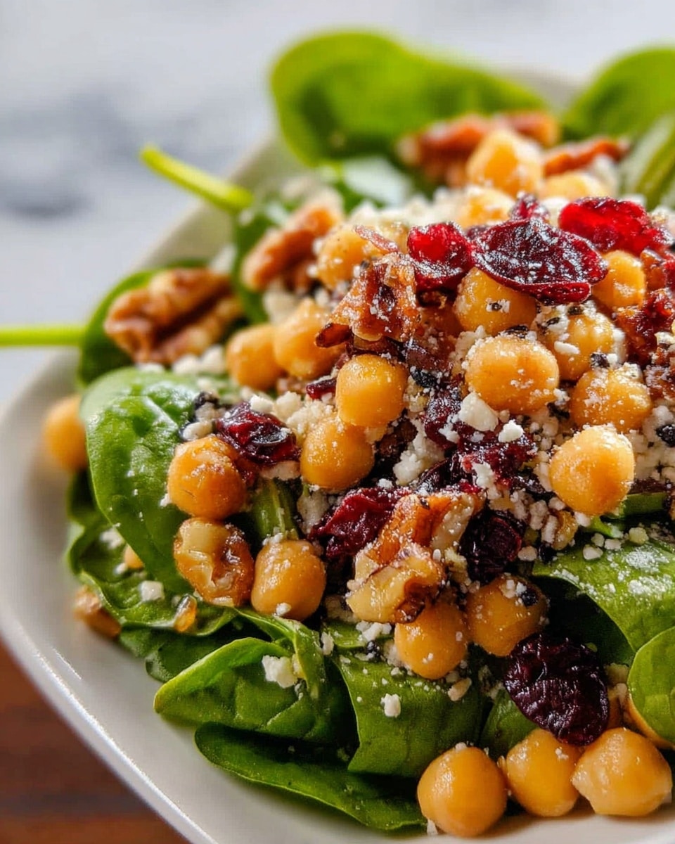 Cranberry Walnut Chickpea Salad with Orange Vinaigrette Recipe - Recipe Image