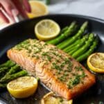Sheet-Pan Garlic Butter Salmon & Asparagus Recipe