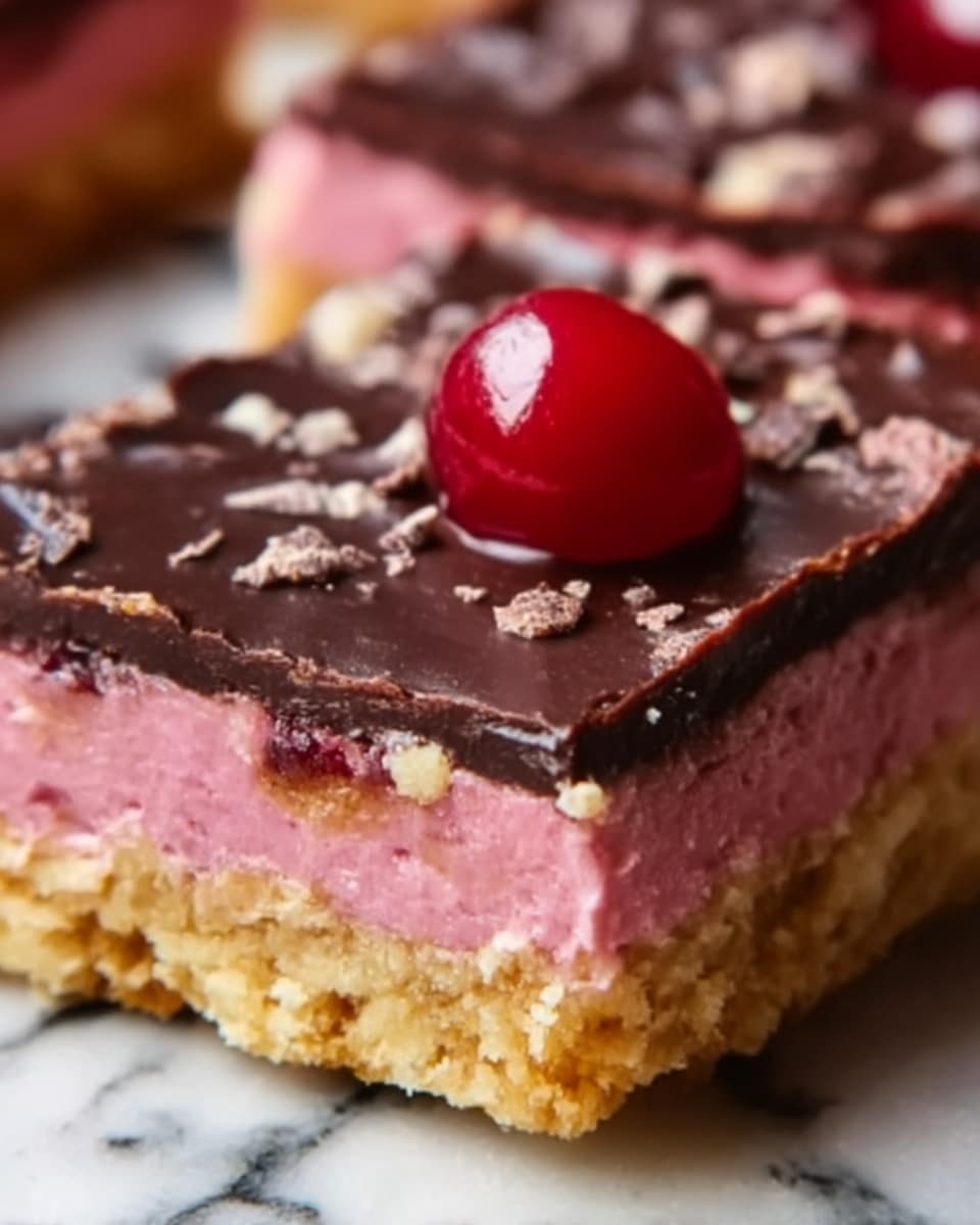 Homemade Cherry Mash Bars Recipe - Recipe Image