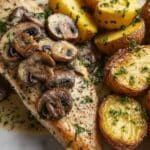 Greek Garlic Chicken with Roasted Potatoes Recipe