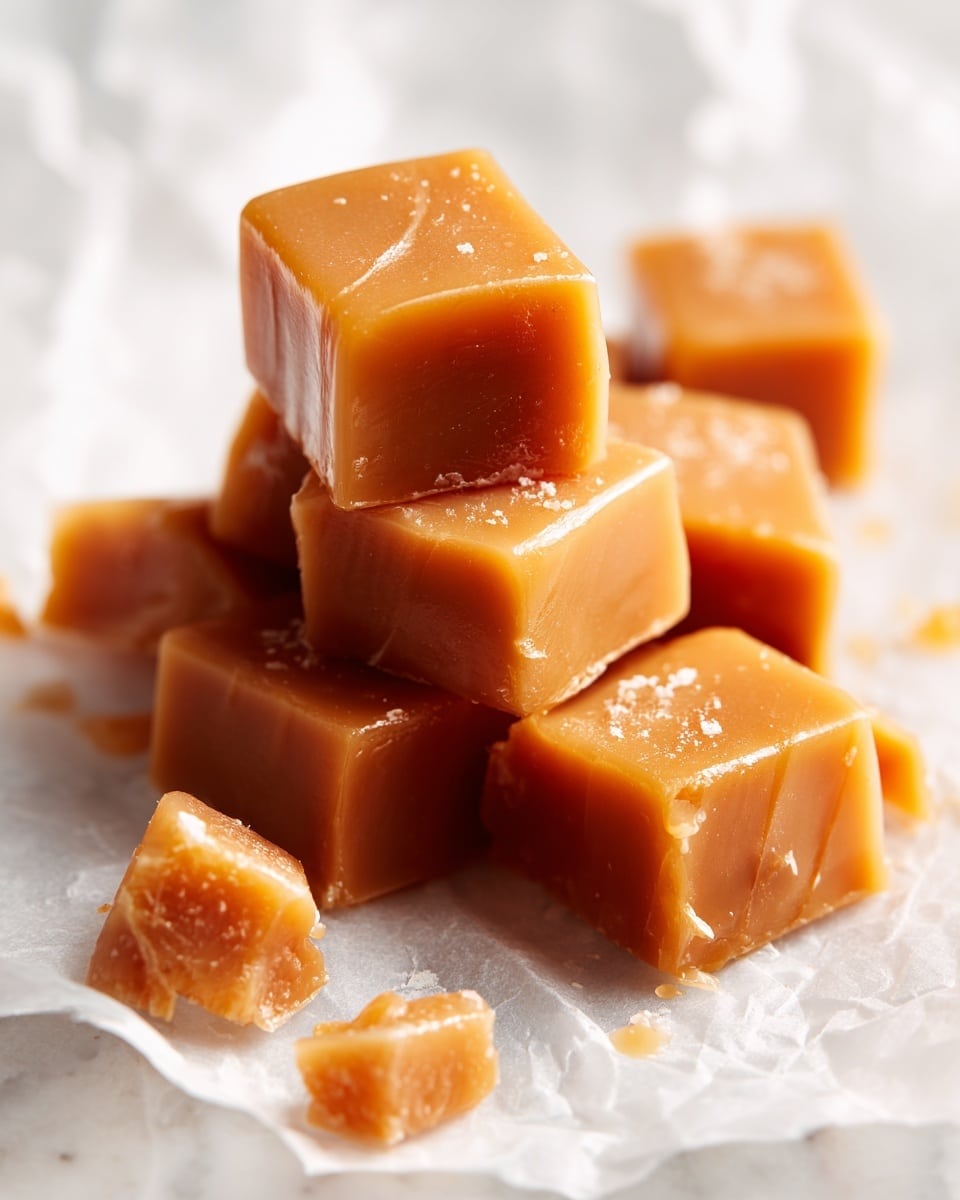 Homemade Caramels Recipe - Recipe Image