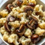 Garlic Cauliflower Mushroom Skillet Recipe
