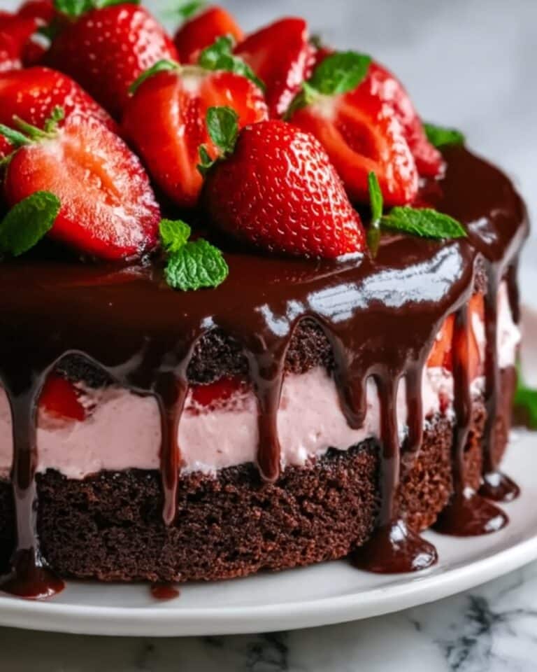 Chocolate Strawberry Cheesecake Recipe