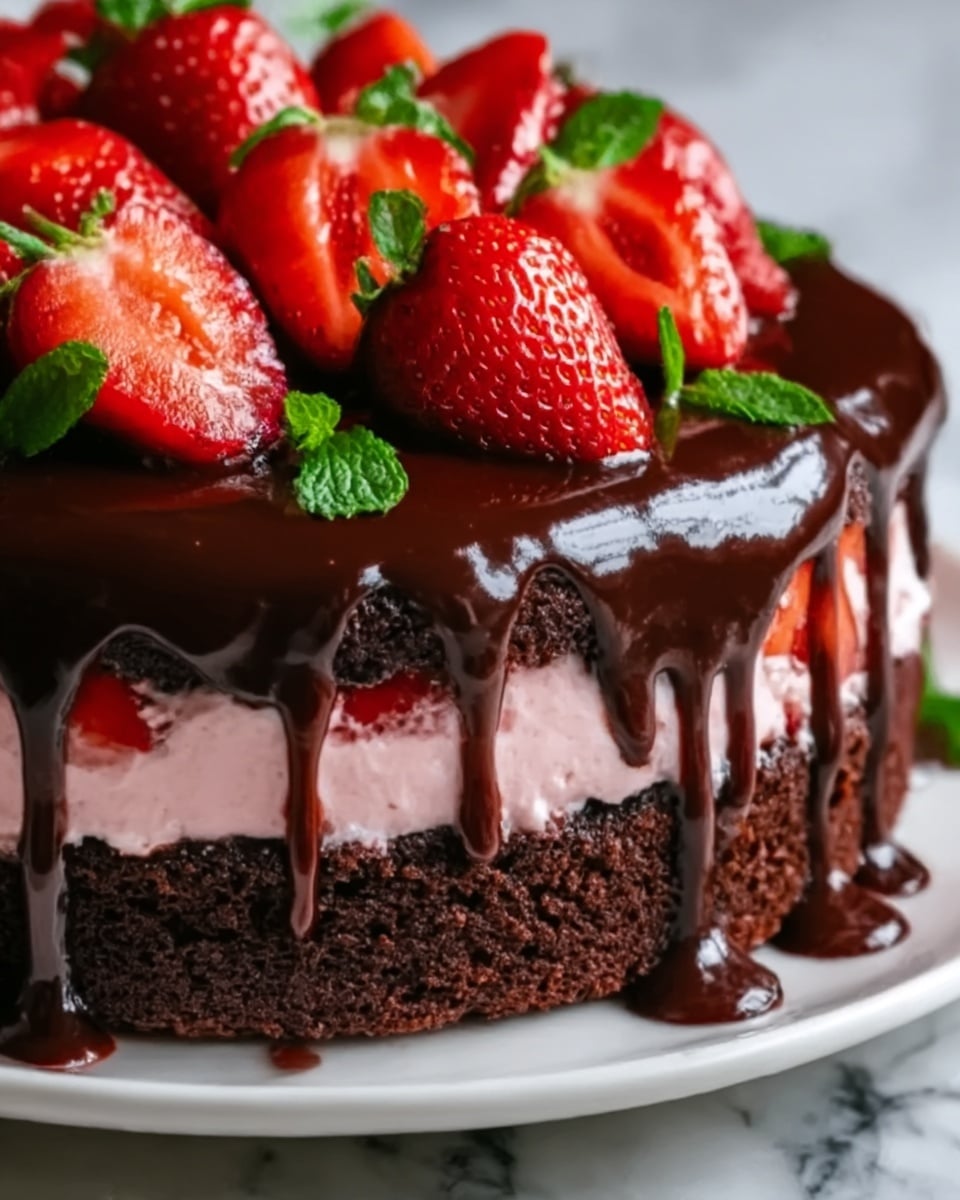 Chocolate Strawberry Cheesecake Recipe