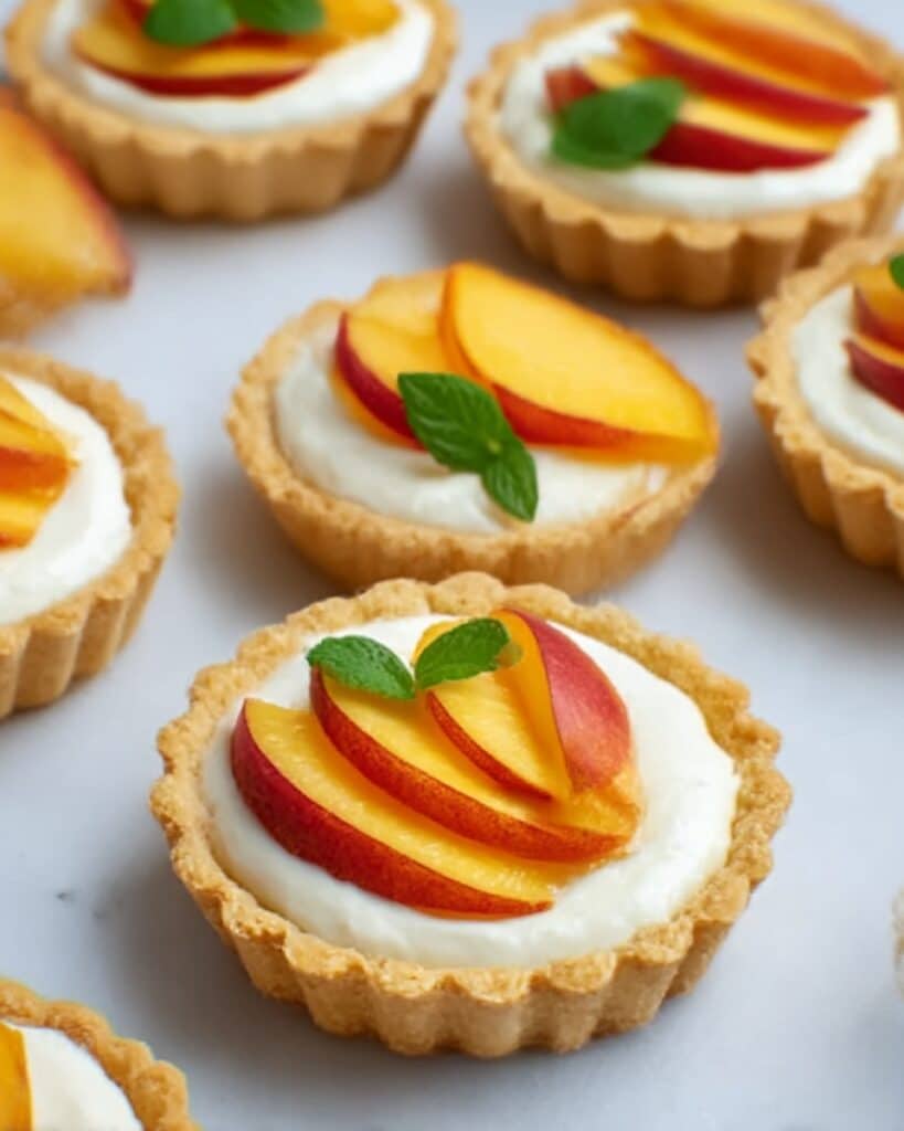 Mini Peach and Cream Cheese Tarts Recipe