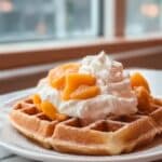 Fluffy Peach Waffles Recipe