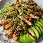 Teriyaki Chicken Avocado Rice Recipe