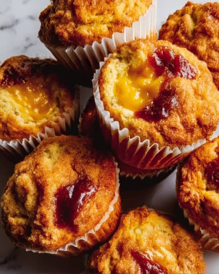 Jumbo Caramel Peach Cobbler Muffins Recipe