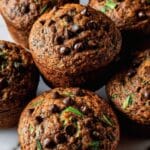 Blender Chocolate Chip Zucchini Oatmeal Muffins Recipe