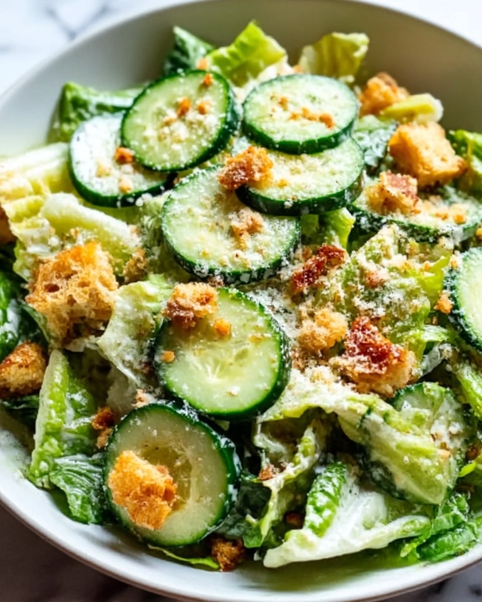 Cucumber Caesar Salad Recipe