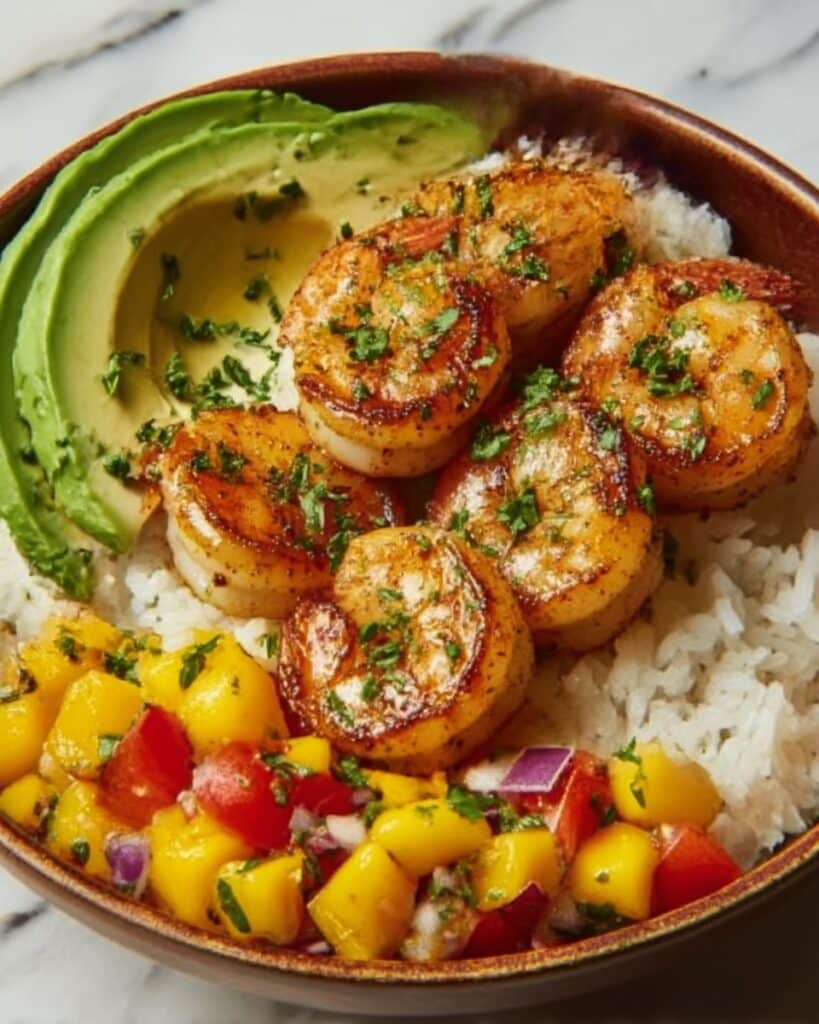 Shrimp & Mango Rice Bowls Recipe