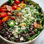 Mediterranean Black Bean Salad with Herbs and Feta Recipe