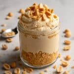 Peanut Butter Mousse with Crunchy Peanuts Recipe