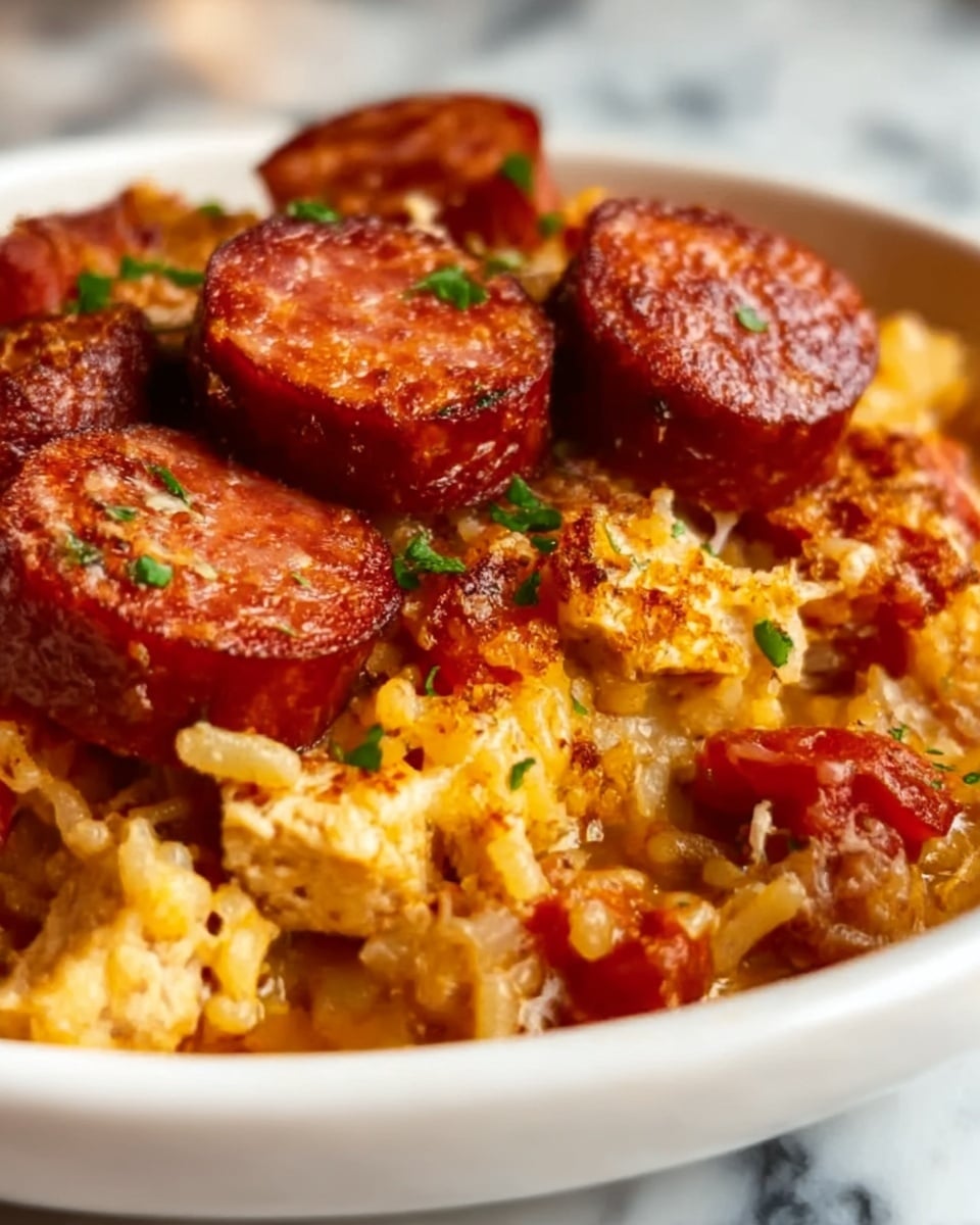 Slow Cooker Sausage Casserole Recipe - Recipe Image