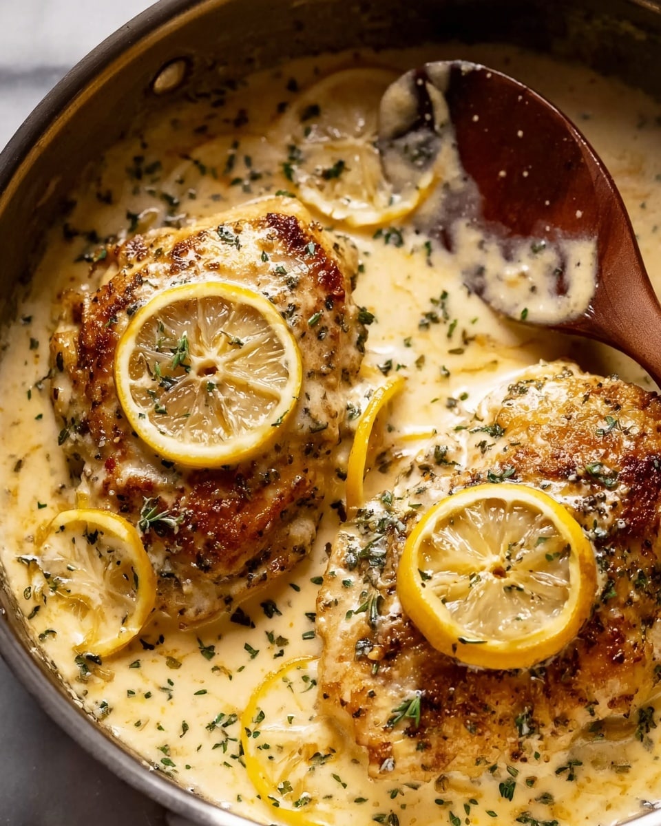 Creamy Lemon Parmesan Chicken Recipe - Recipe Image