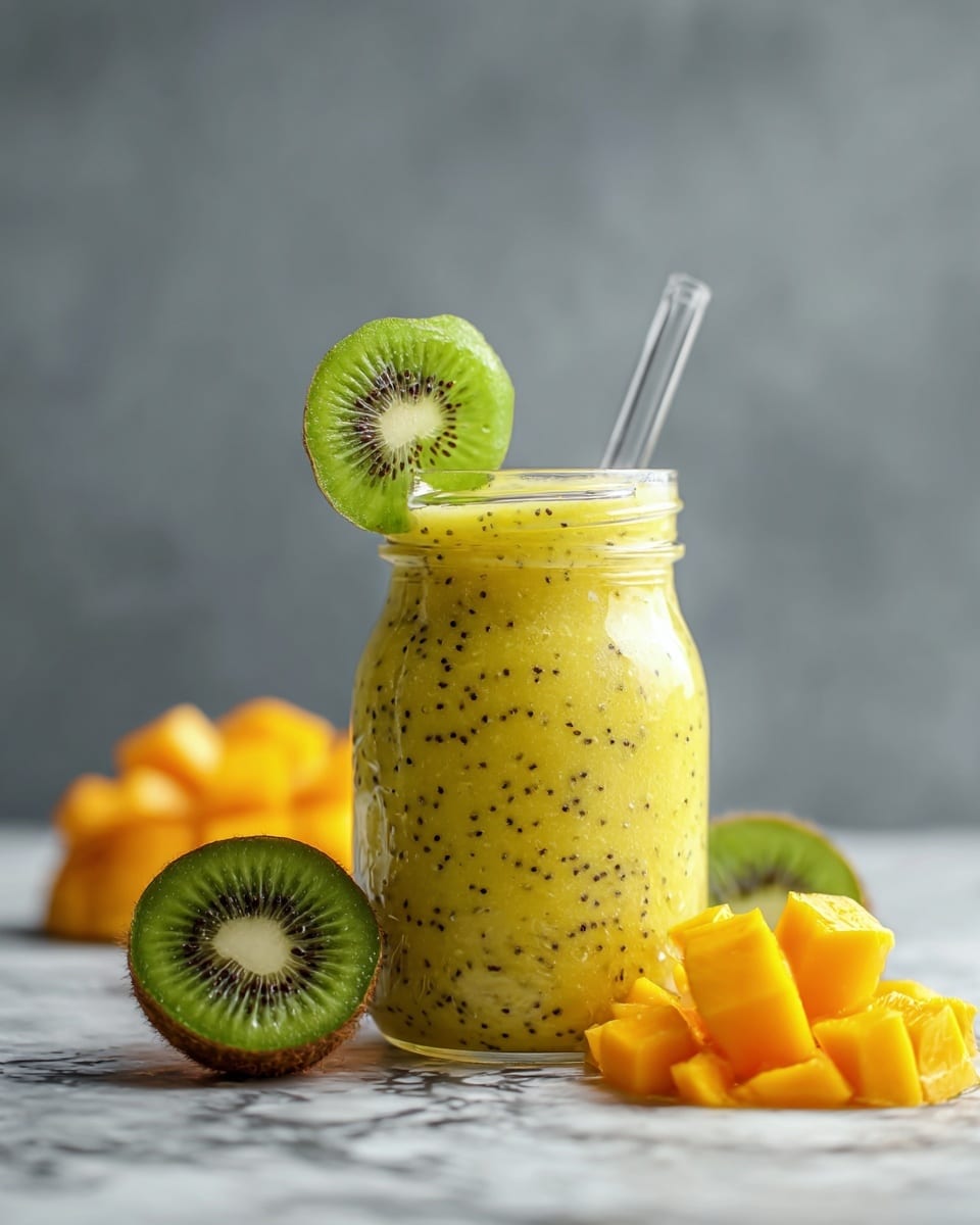 Mango Kiwi Smoothie Recipe - Recipe Image