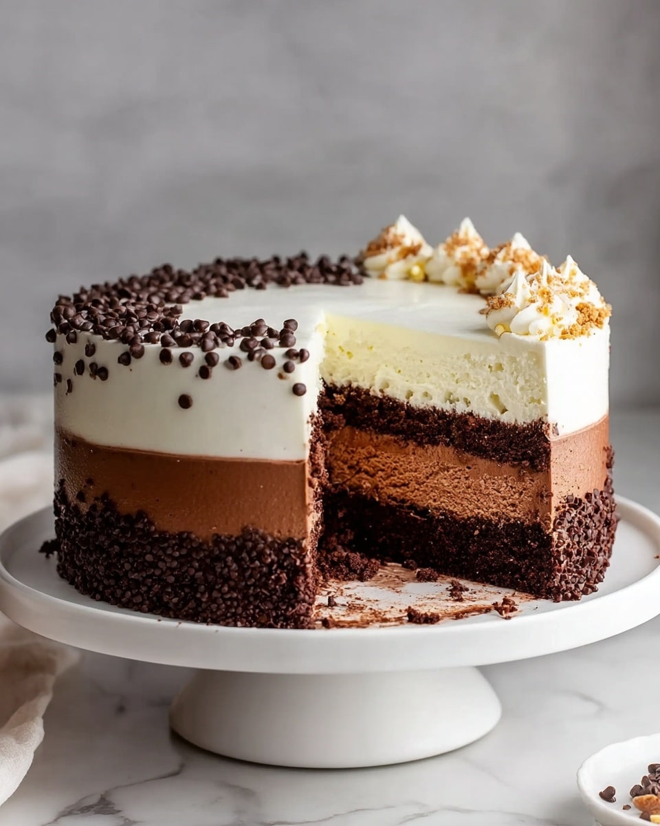 Tuxedo Cake: A Triple Chocolate Mousse Delight Recipe - Recipe Image