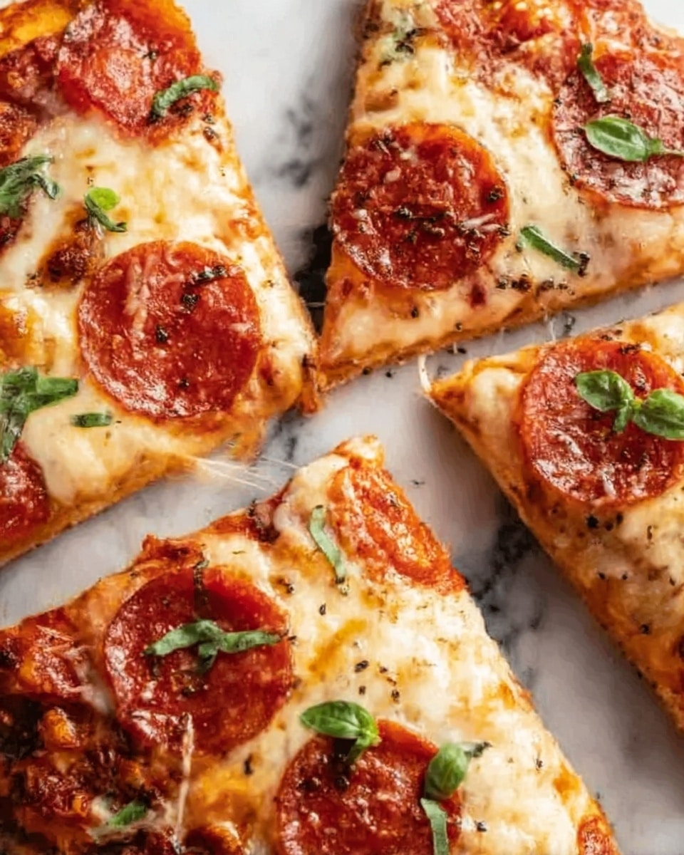 Cheesy Quesadizza Recipe with Pepperoni and Basil Recipe