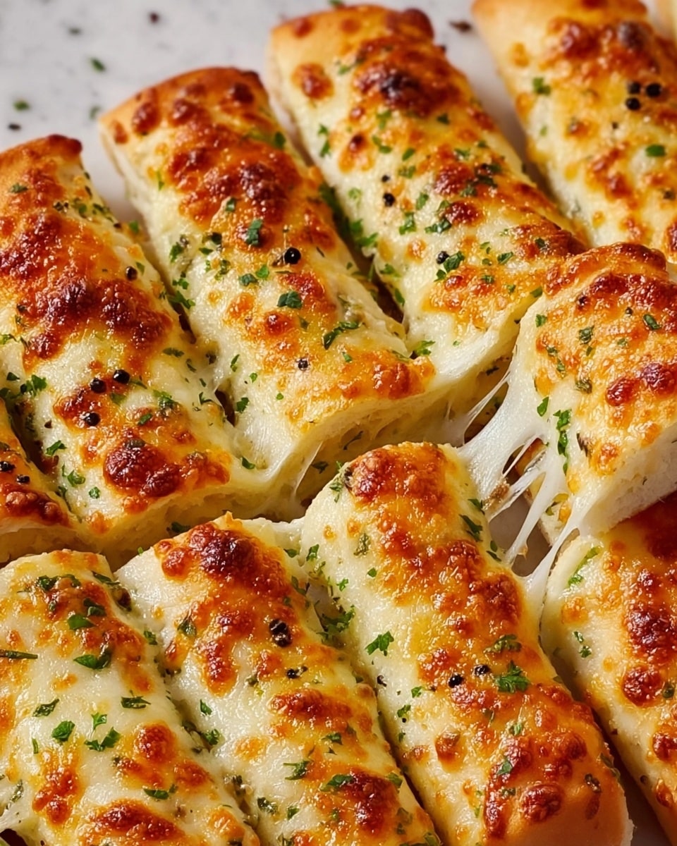 Homemade Cheesy Garlic Breadsticks Recipe - Recipe Image