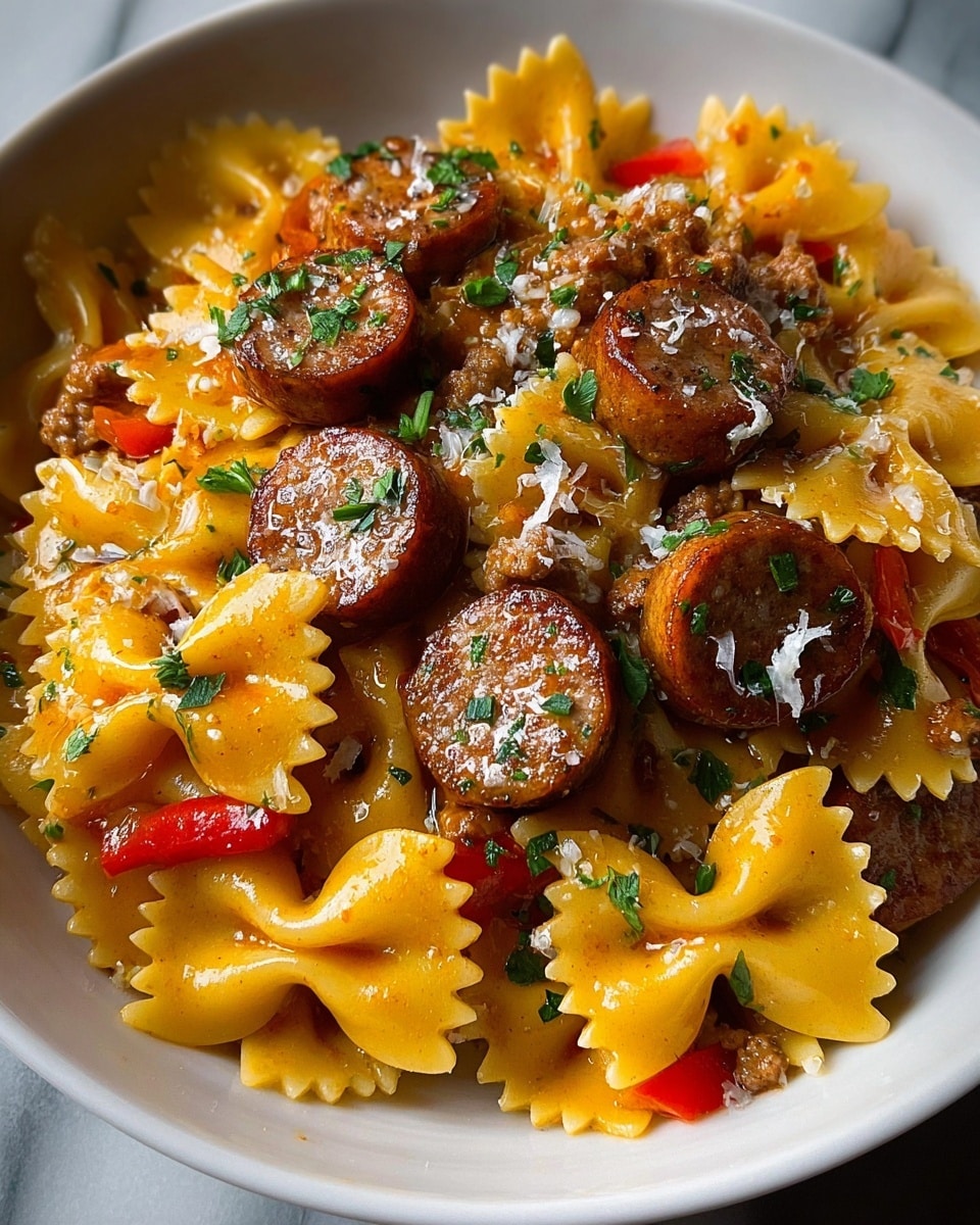 Italian Sausage Bow Tie Pasta: A Delicious & Easy Recipe - Recipe Image