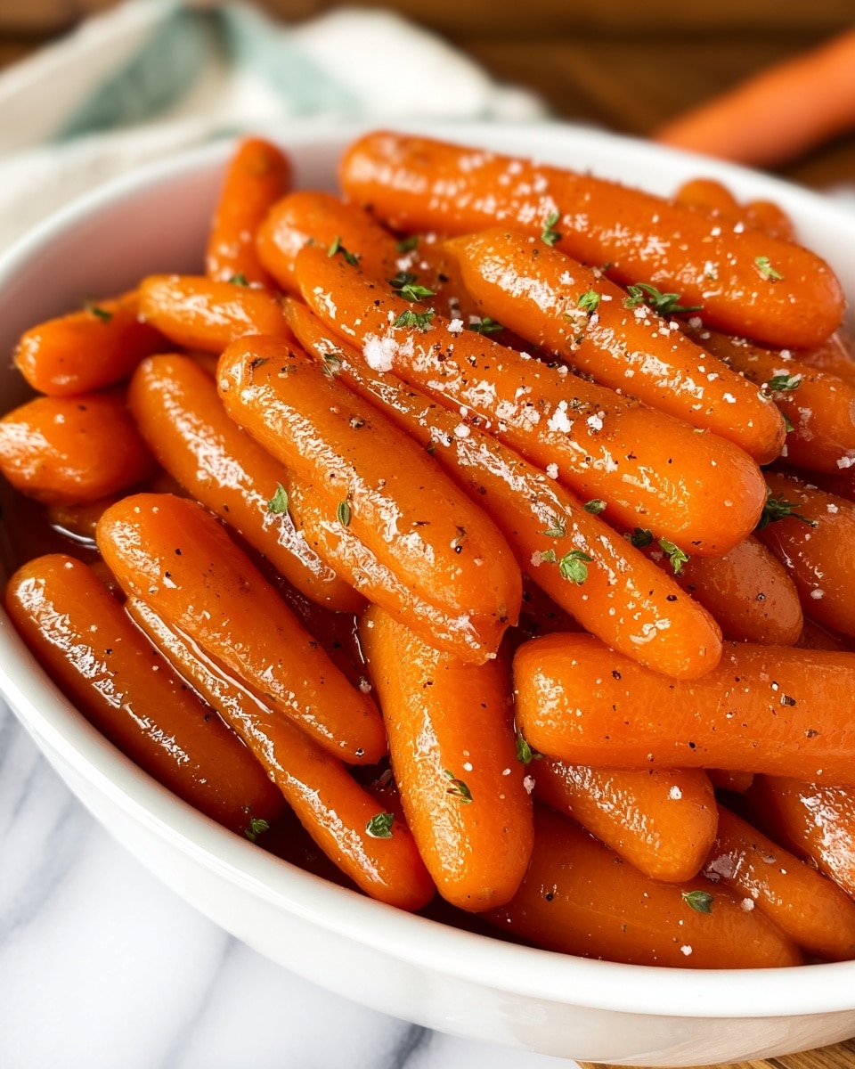 Slow Cooker Maple & Brown Sugar Glazed Carrots Recipe - Recipe Image