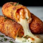 Deep-Fried Shrimp Alfredo Burrito Bites Recipe
