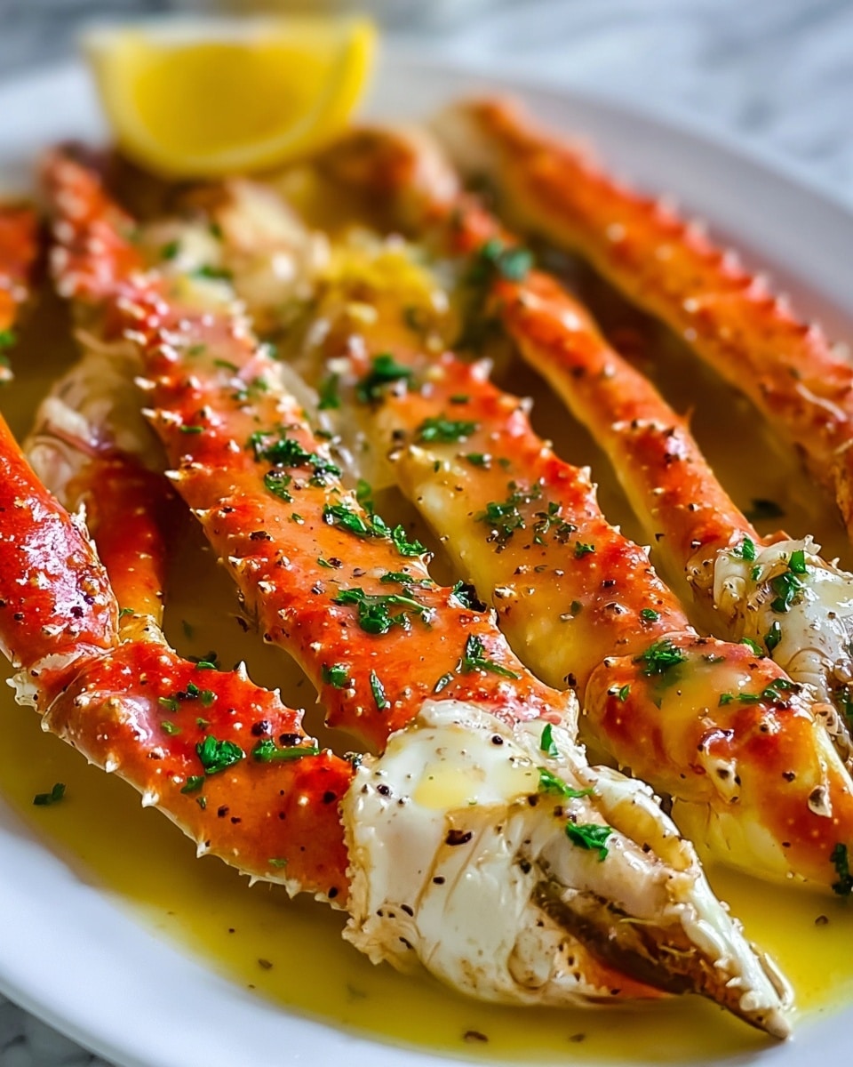 Baked Crab Legs in Butter Sauce Recipe - Recipe Image