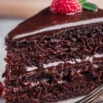 Chocolate Depression Cake with Chocolate Frosting Recipe