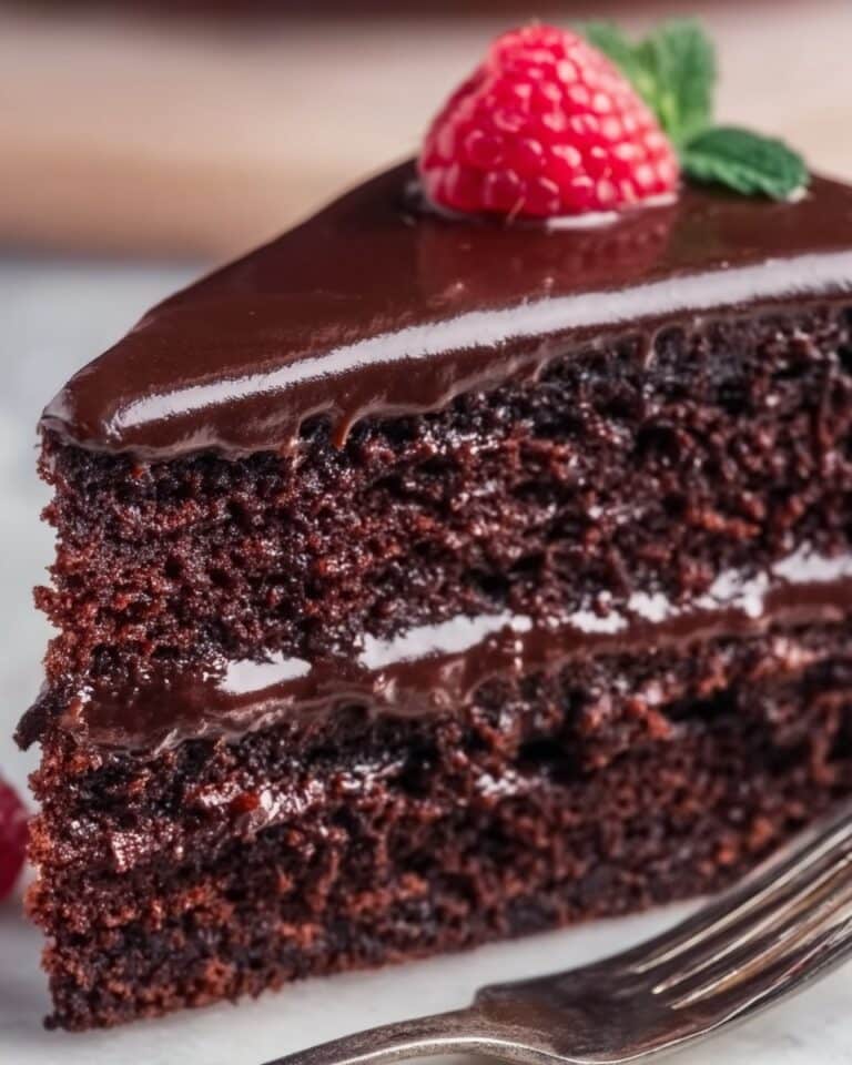 Chocolate Depression Cake with Chocolate Frosting Recipe