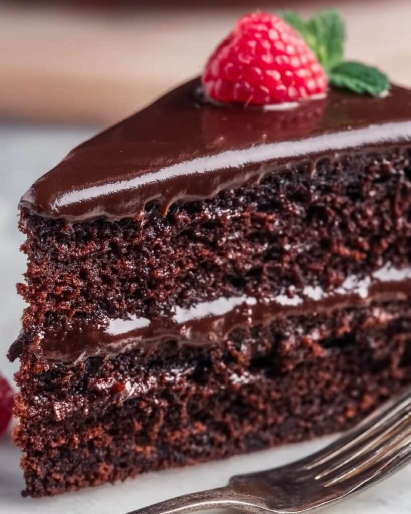 Chocolate Depression Cake with Chocolate Frosting Recipe