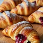 Almond Crescents with Raspberry Jam Recipe