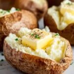 Crispy Baked Potatoes with Toppings Recipe