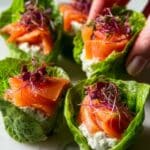 Smoky Salmon Caesar Lettuce Wraps Recipe