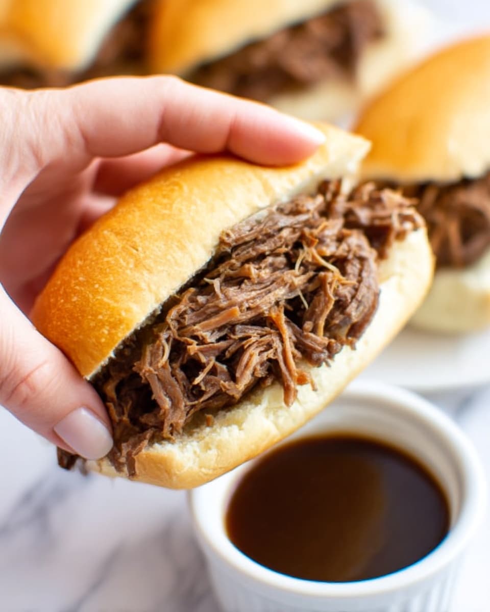 Crock Pot French Dip Sandwiches Recipe - Recipe Image